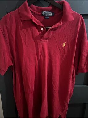 Polo by Ralph Lauren Red Polo with Yellow Pony Logo